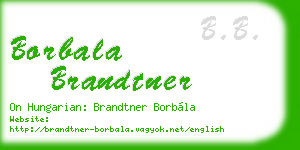 borbala brandtner business card