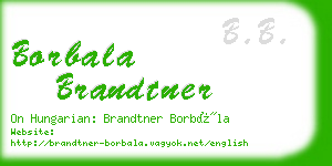 borbala brandtner business card